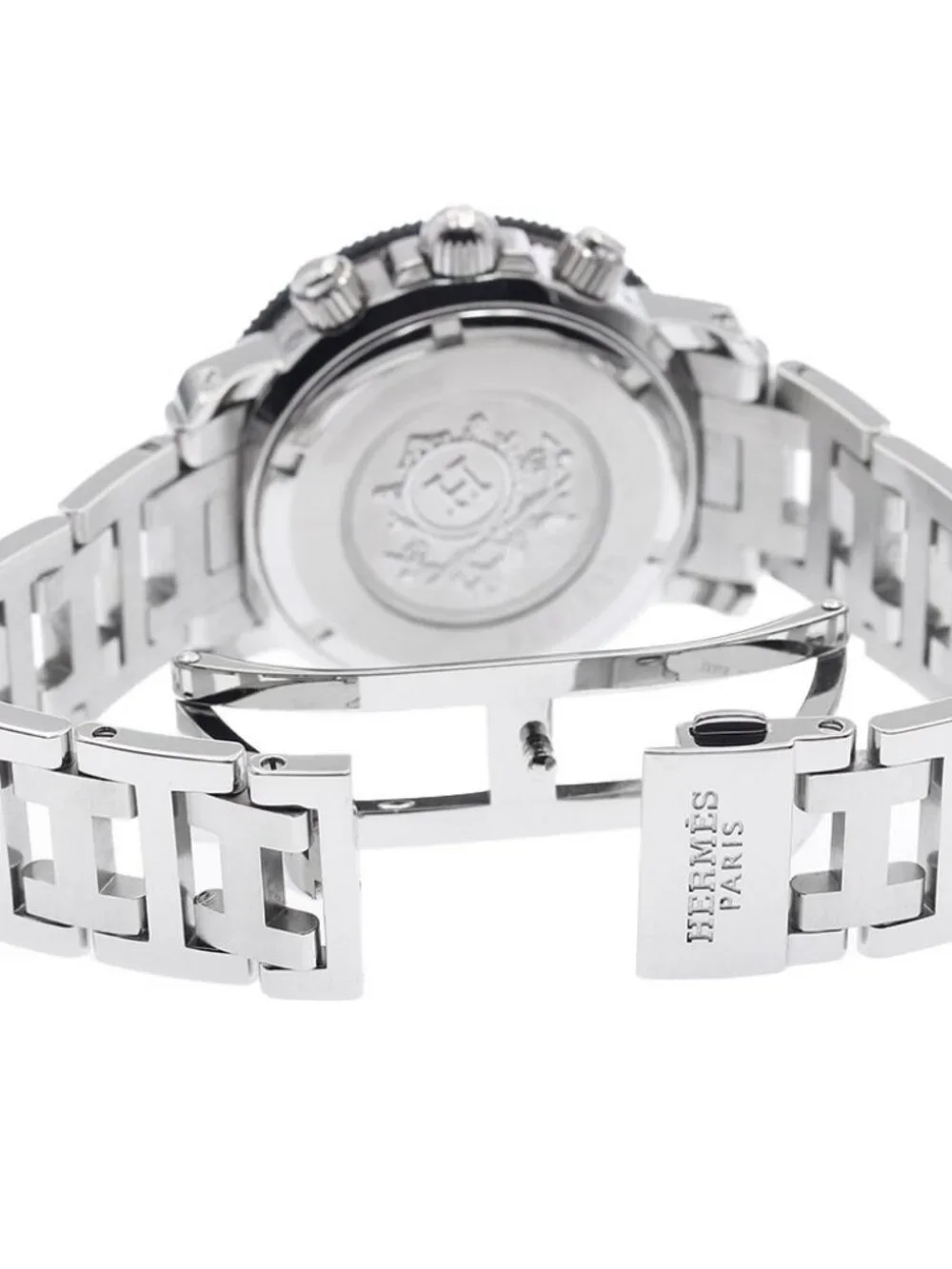 HERMES Clipper diver CL2.315 Chronograph black Dial Quartz Ladies Watch_954688